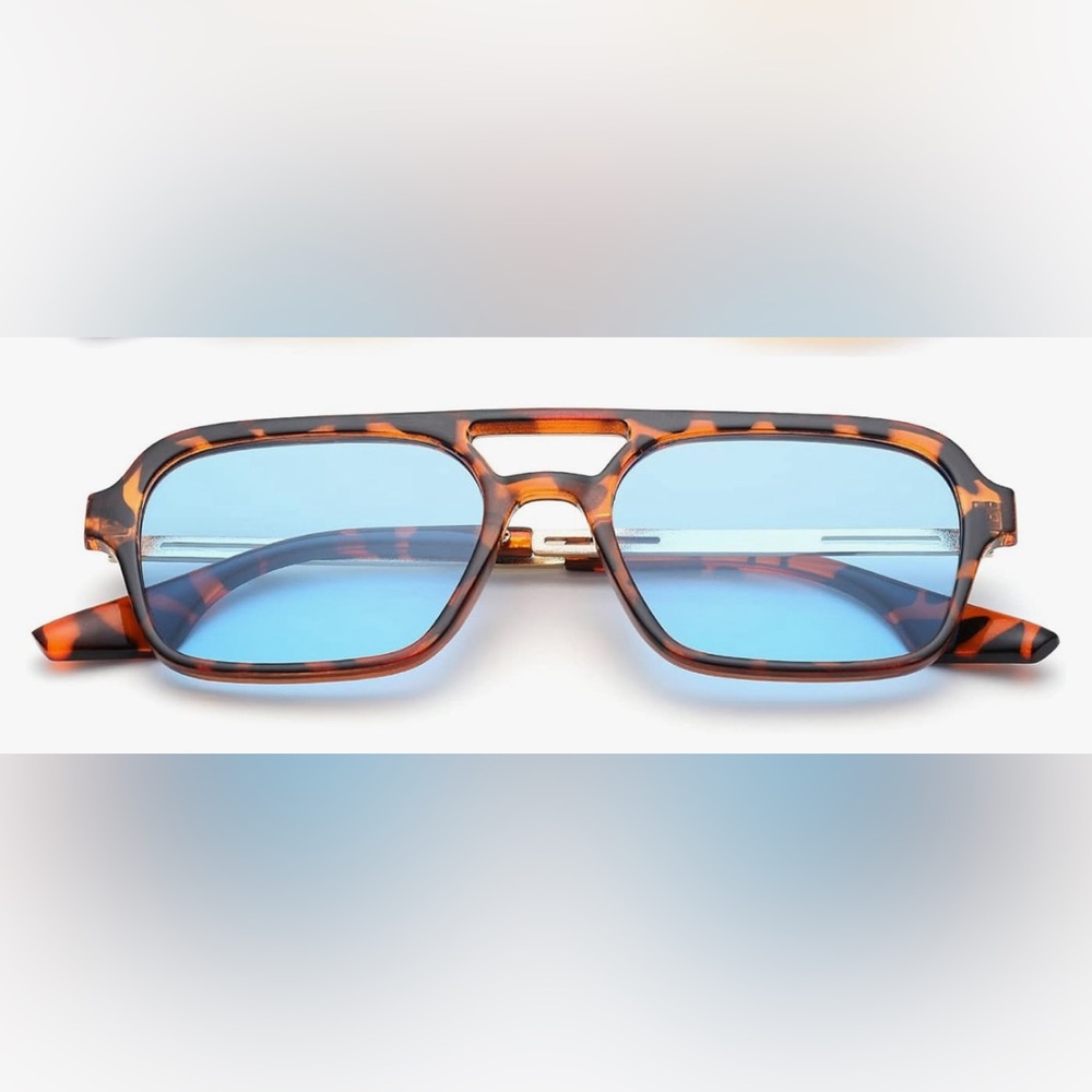 Vintage flat aviator sunglasses